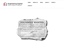 Tablet Screenshot of engineeringcapital.com